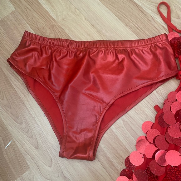 Red Sequin Flapper Dress - Picture 4 of 5